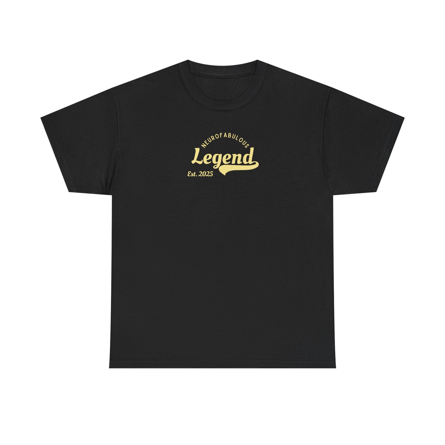 UK Unisex Heavy Cotton Tee - Neurofabulous Legend Graphic Tee, Gift for Legends, Casual Wear, Birthday Shirt, Comfy Everyday Tee