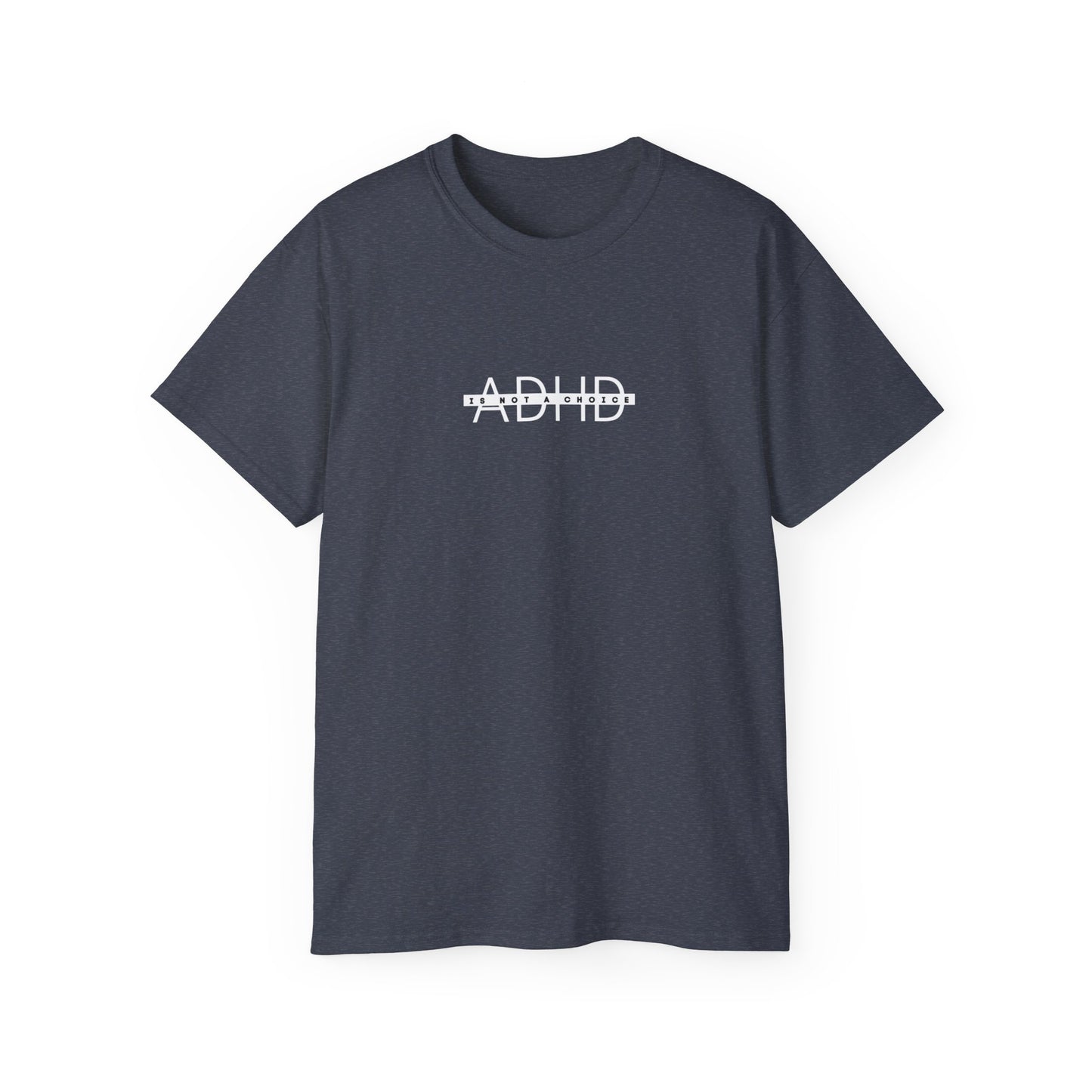 US ADHD Awareness Unisex Ultra Cotton Tee, Funny T-Shirt for Support, Gift for Mental Health Advocacy, Casual Everyday Wear