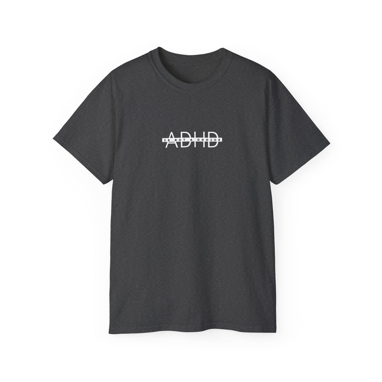 US ADHD Awareness Unisex Ultra Cotton Tee, Funny T-Shirt for Support, Gift for Mental Health Advocacy, Casual Everyday Wear