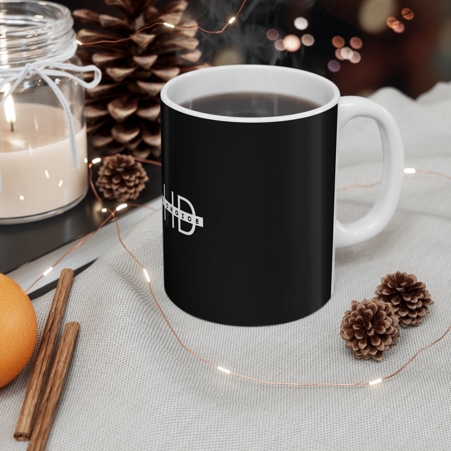 UK ADHD Awareness Mug | Support Mental Health Gift, Coffee Cup, Inspirational Drinkware, Black & White Design, Unique Present
