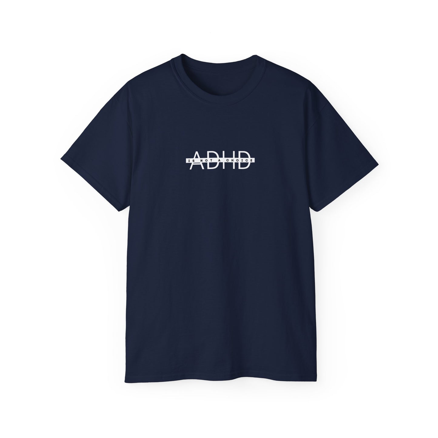 US ADHD Awareness Unisex Ultra Cotton Tee, Funny T-Shirt for Support, Gift for Mental Health Advocacy, Casual Everyday Wear