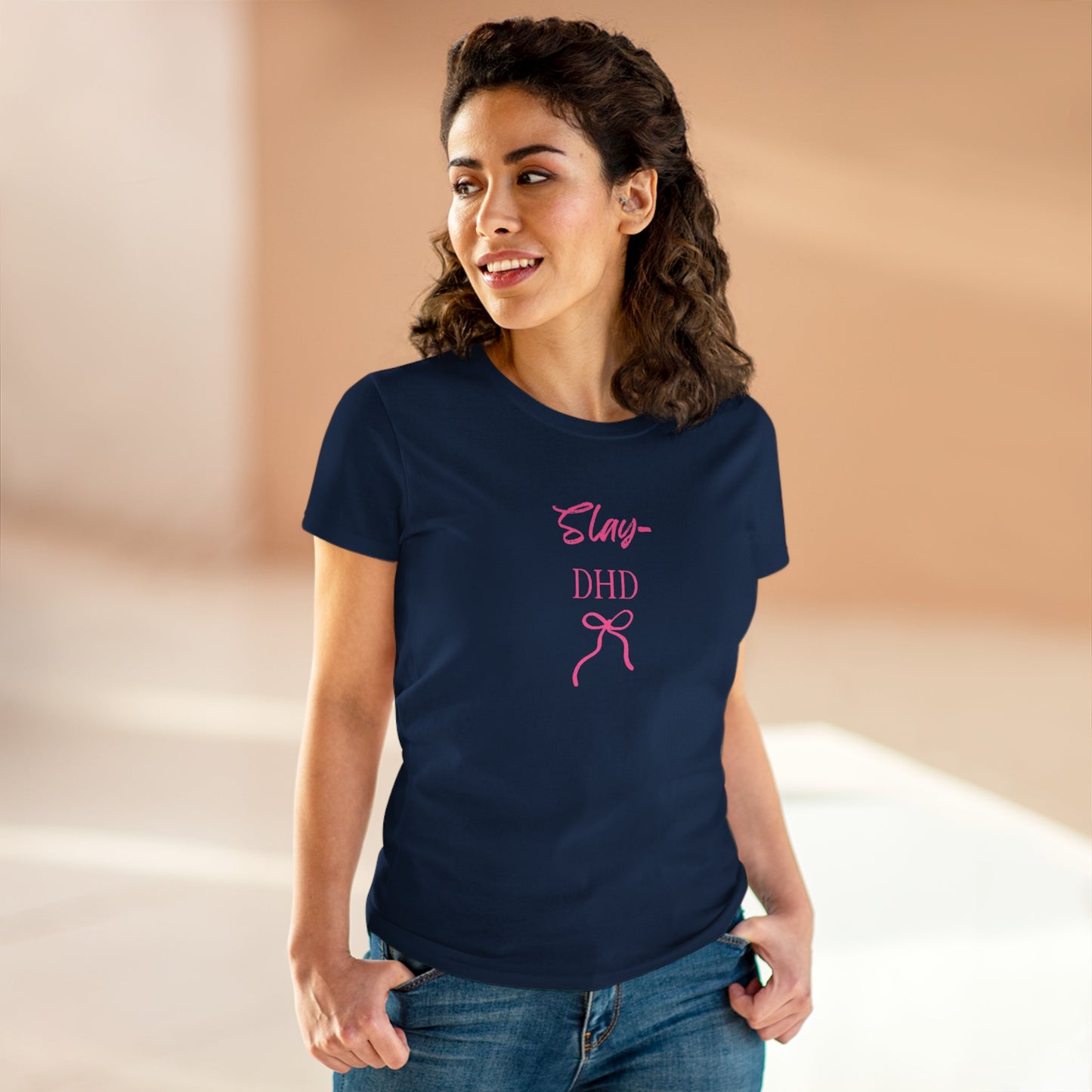 US Slay DHD Women's Tee, Casual Cotton Top, Trendy Graphic Shirt, Gifts for Her, Summer Fashion Style