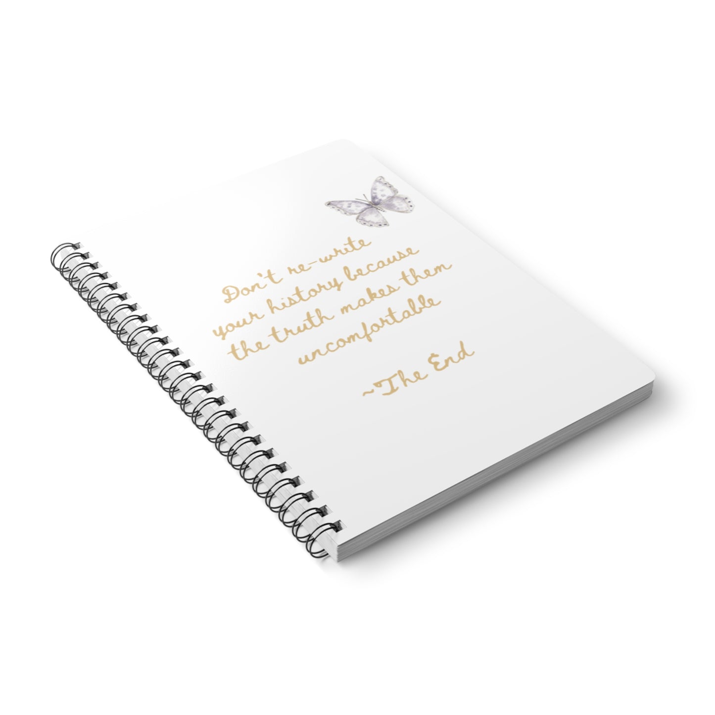 UK Inspirational Butterfly Notebook, Journal for Writing, Planner for Students, Gift for Writers, Motivational Gift, A5 Wirobound