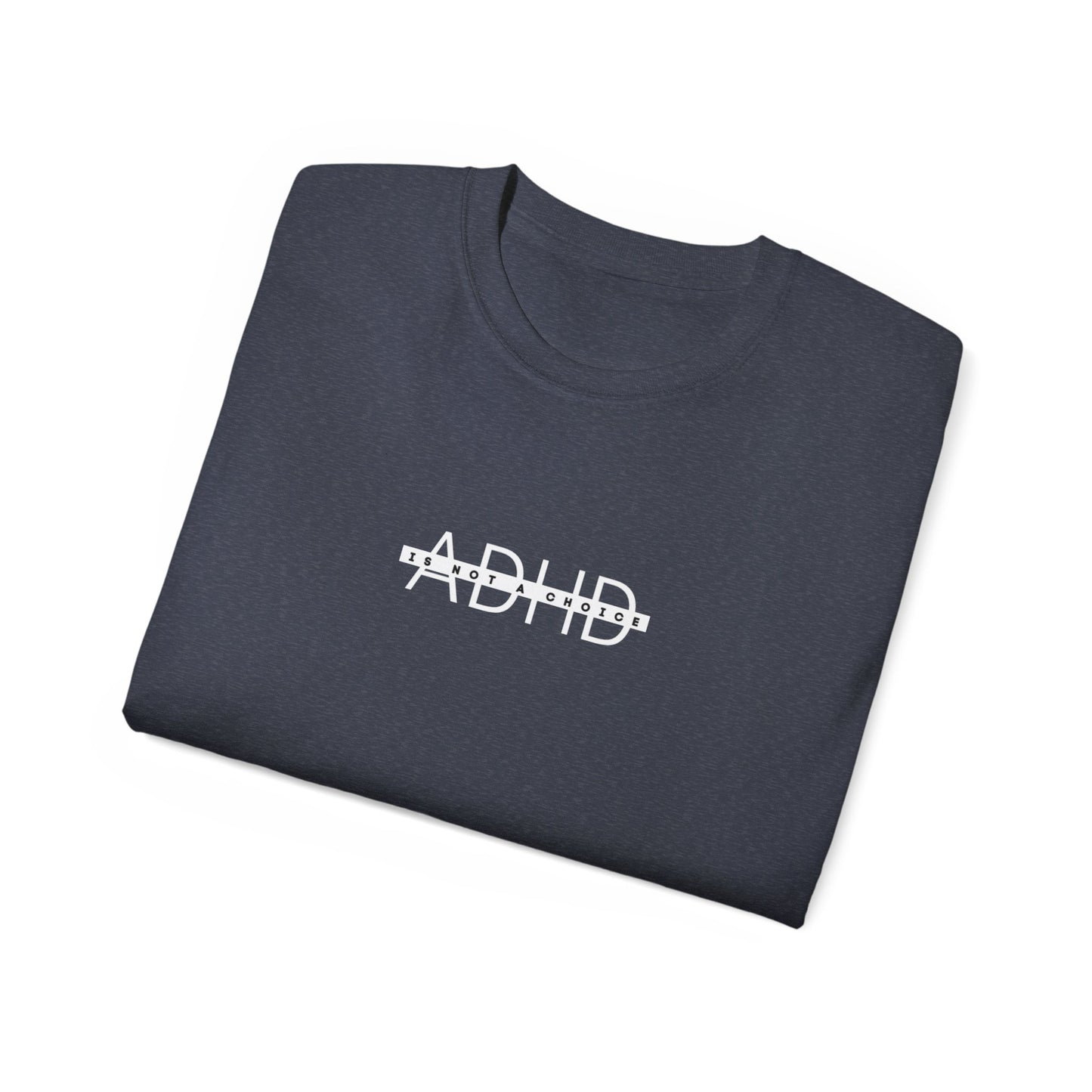 US ADHD Awareness Unisex Ultra Cotton Tee, Funny T-Shirt for Support, Gift for Mental Health Advocacy, Casual Everyday Wear