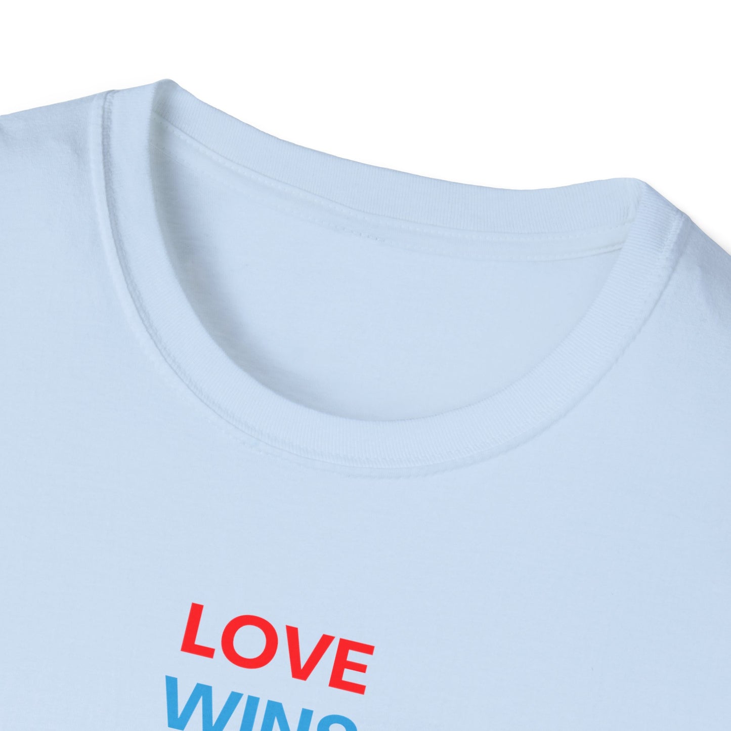 US Unisex Love Wins T-Shirt, Pride Apparel, LGBTQ+ Support Shirt, Casual Everyday Wear, Gift for Allies and Friends