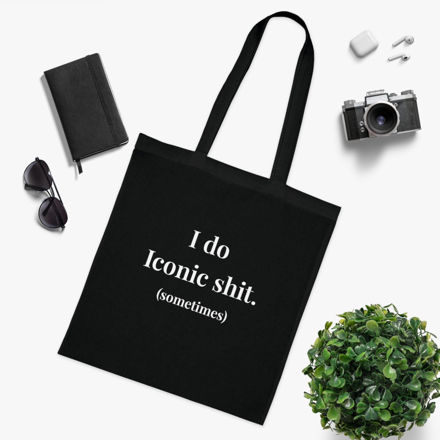 UK ‘The Tan’ Iconic Shit Cotton Tote Bag, Trendy Reusable Bag, Gift for Her, Funny Grocery Tote, Stylish Shopping Bag, Eco-Friendly Tote