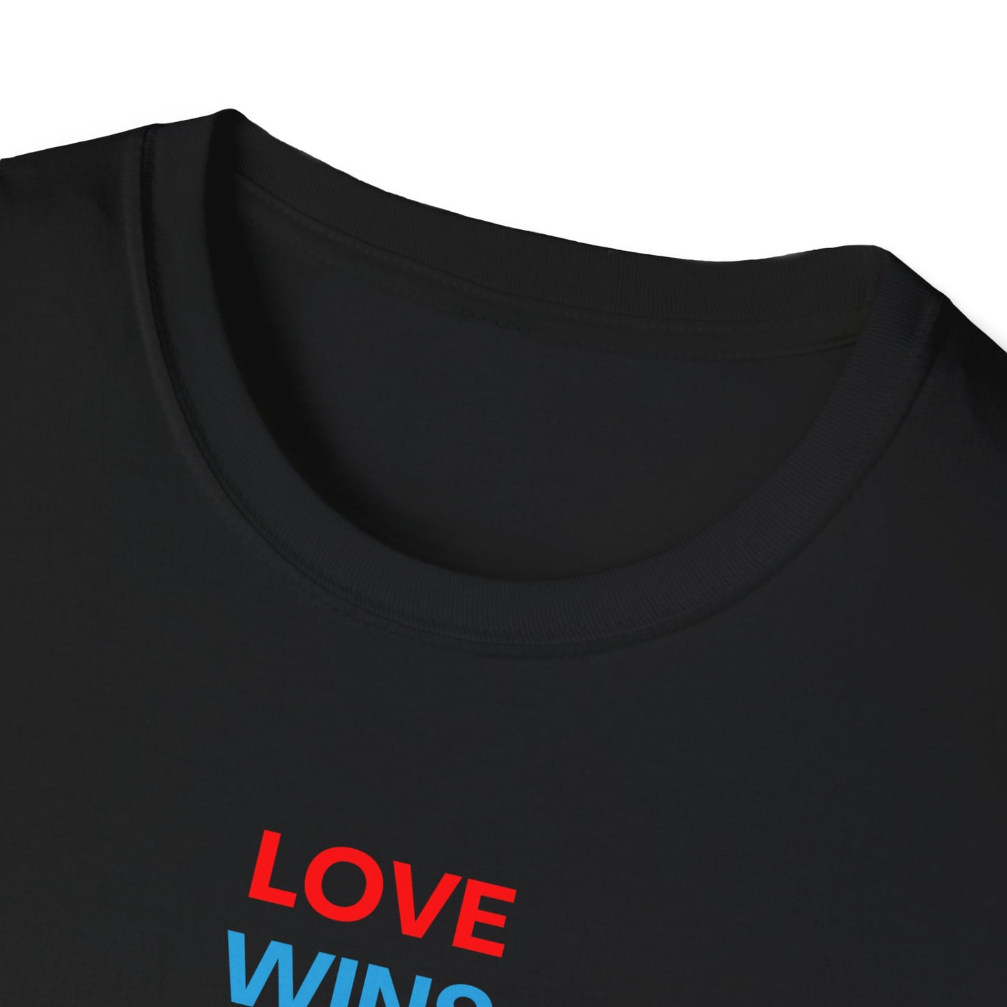 US Unisex Love Wins T-Shirt, Pride Apparel, LGBTQ+ Support Shirt, Casual Everyday Wear, Gift for Allies and Friends