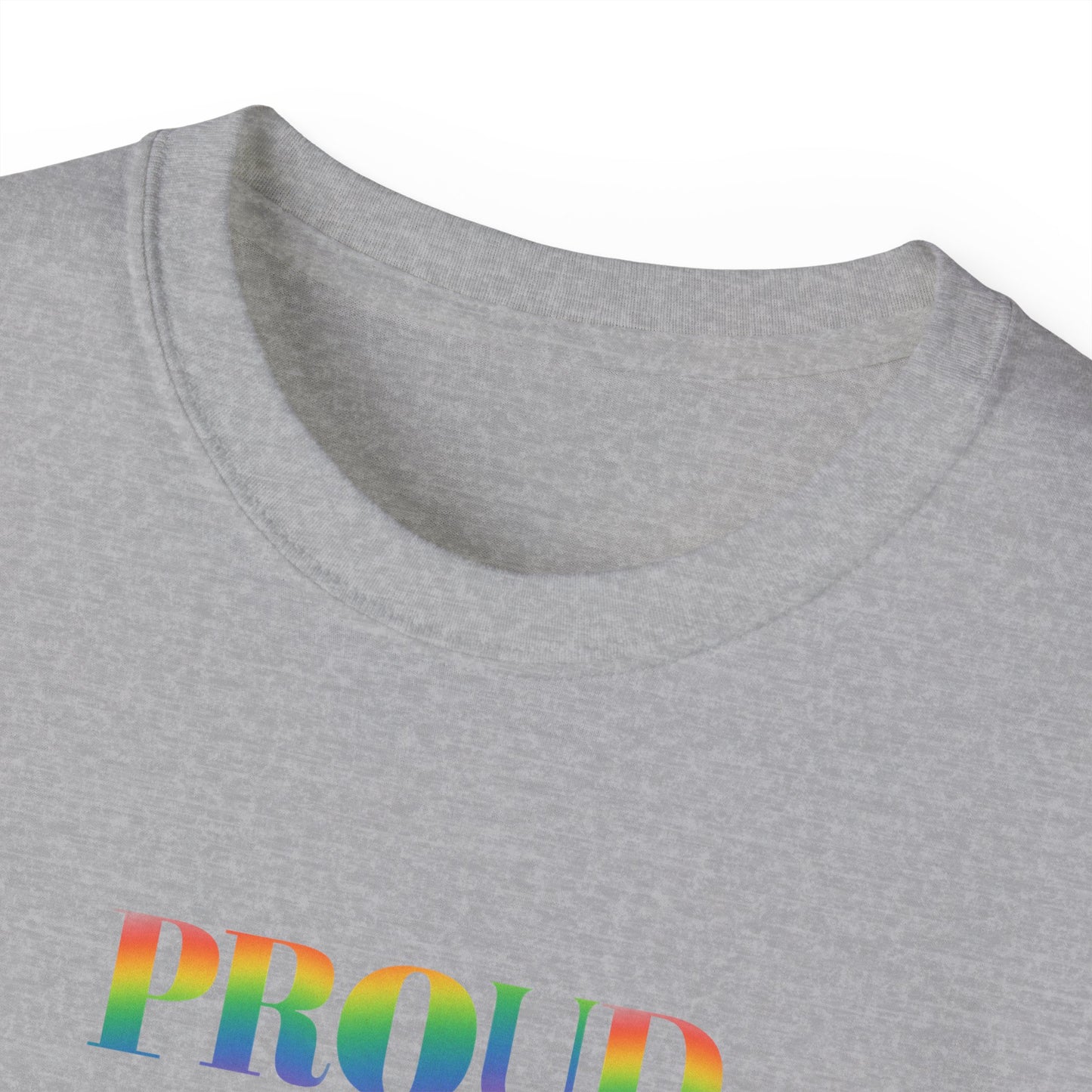US Proud Ally T-Shirt, LGBTQ+ Pride Tee, Unisex Cotton Shirt, Supportive Apparel, Gift for Allies, Rainbow Design