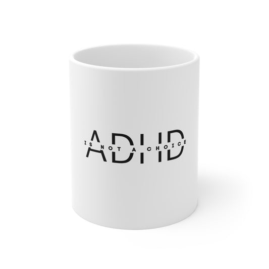 UK ADHD Awareness 11oz White Mug, Coffee Cup for Mental Health, Support Gift, Unique Tea Mug, Self-Care Reminder, Inspirational Drinkware