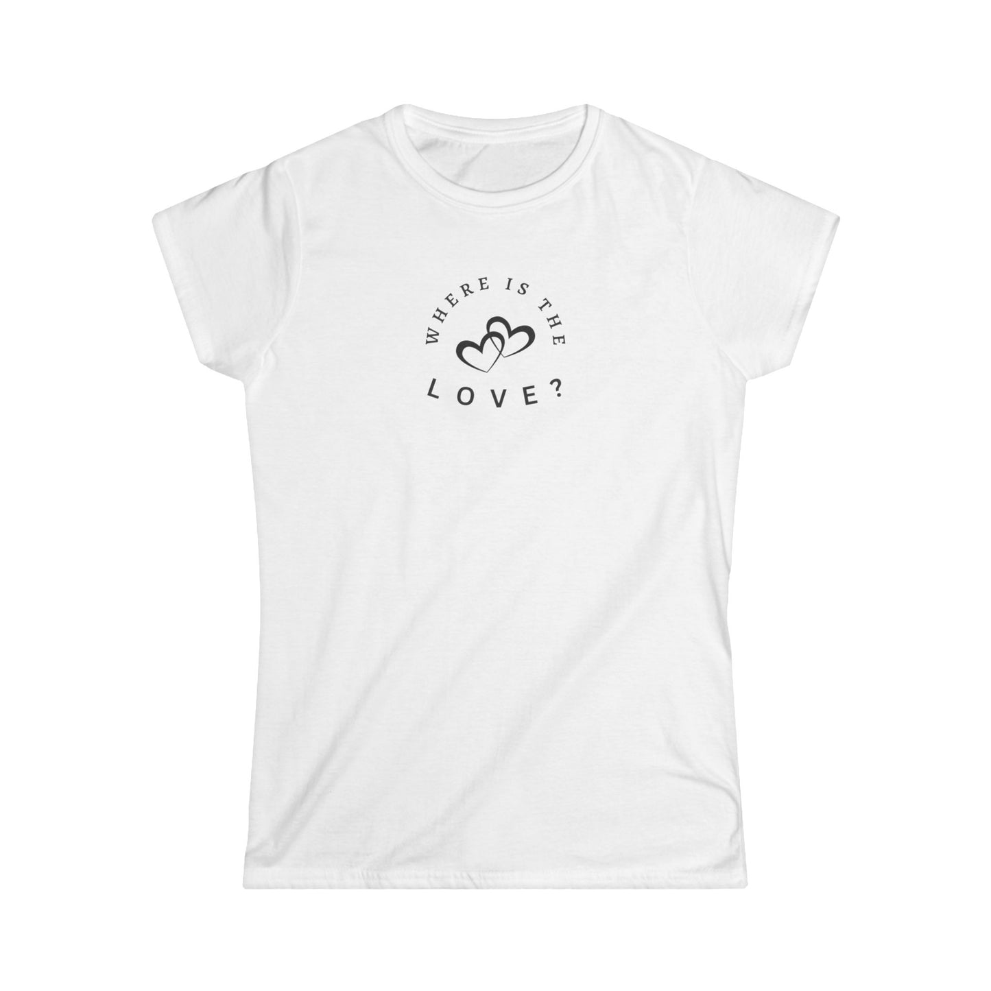 UK Women's Love Inquiry Tee - Softstyle Shirt, Gift for Her, Valentine’s Day Present, Casual Wear, Heartfelt Apparel