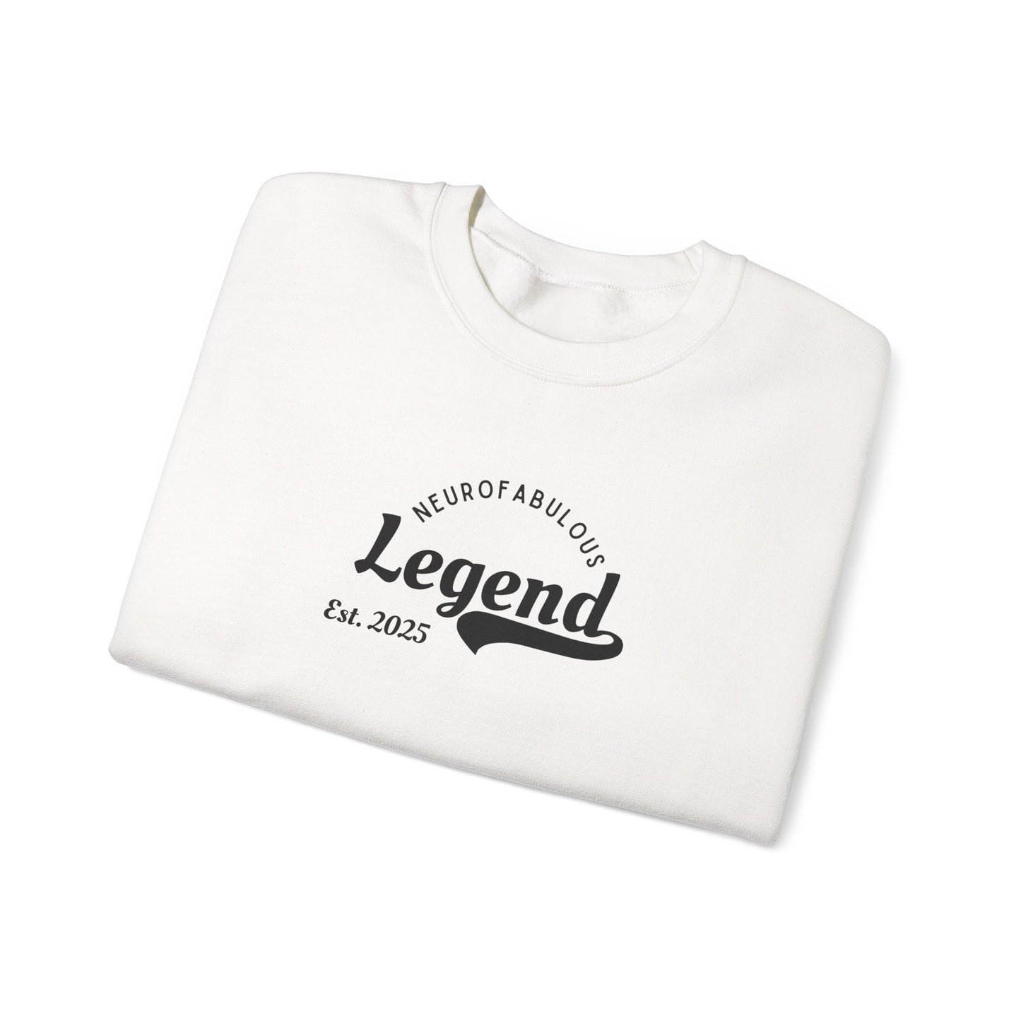 UK Neurofabulous Legend Sweatshirt - Cozy Gift for Creatives, Unisex Crewneck, Birthday or Holiday Wear, Everyday Comfort