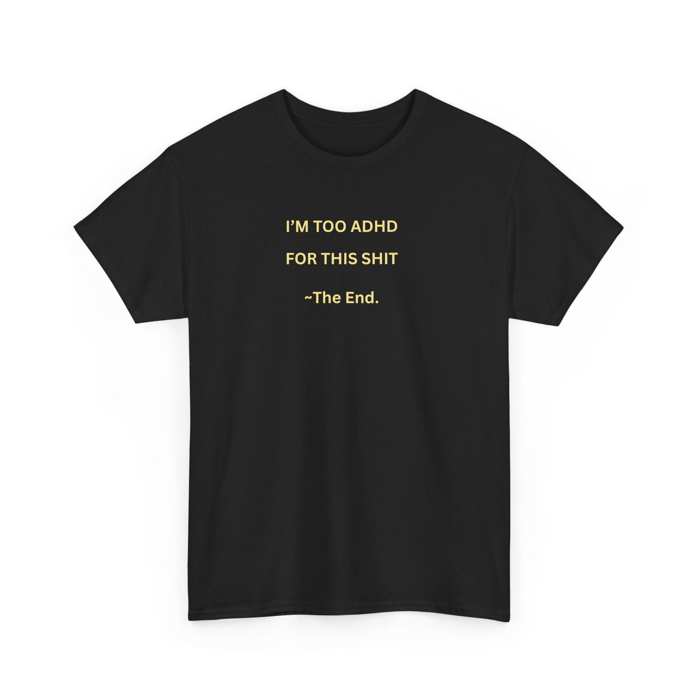 UK ADHD Humor Unisex Tee, Funny Cotton Shirt, Gift for ADHD Awareness, Casual Daily Wear, Birthday Gift, Self-Care Tee