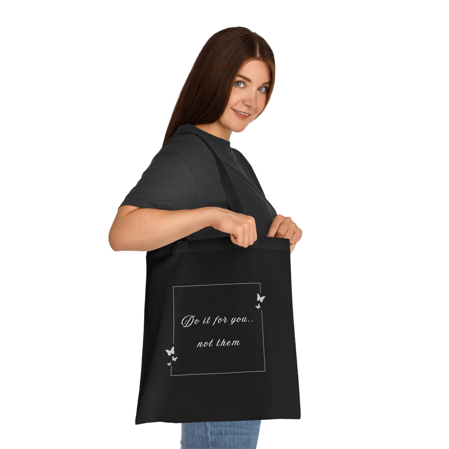UK Inspirational Cotton Tote Bag - Do It For You, Not Them | Eco-Friendly, Shopping, Gift, Reusable, Motivational Quote