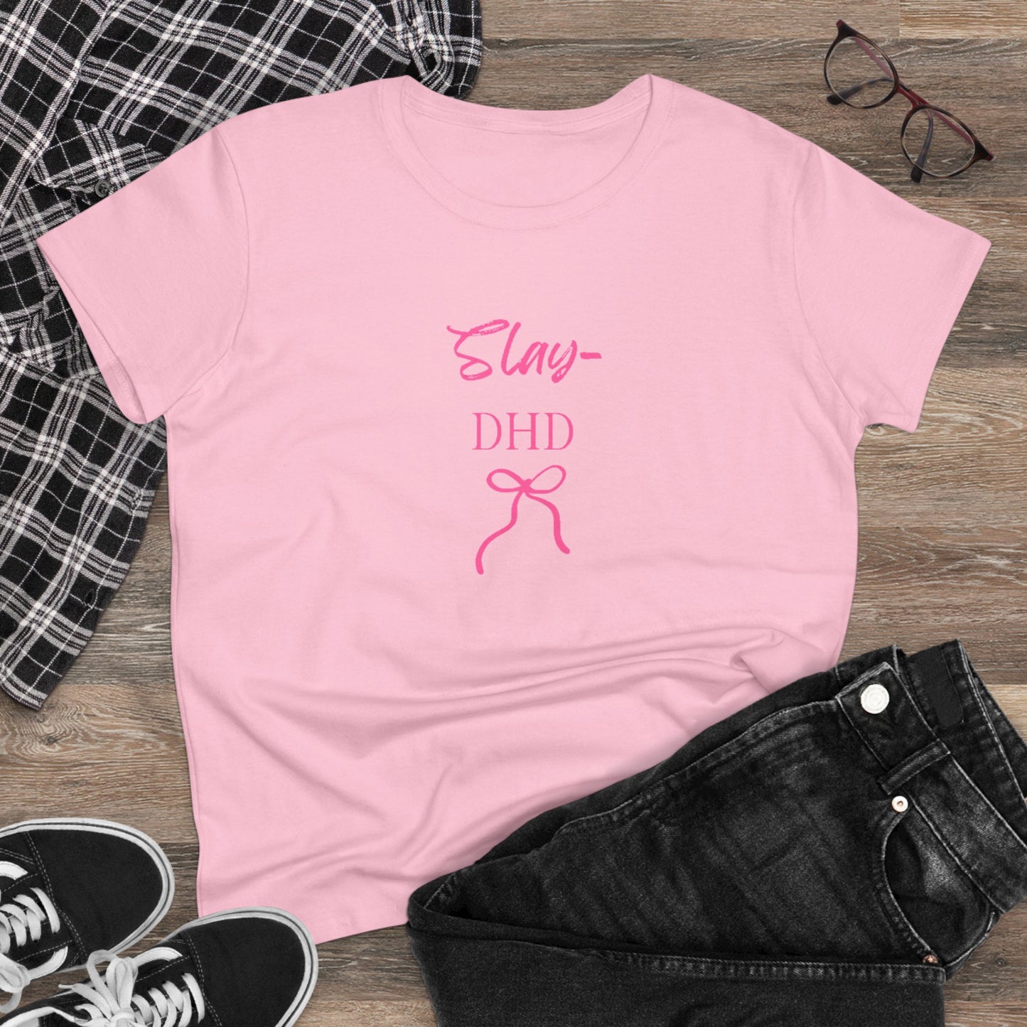 US Slay DHD Women's Tee, Casual Cotton Top, Trendy Graphic Shirt, Gifts for Her, Summer Fashion Style