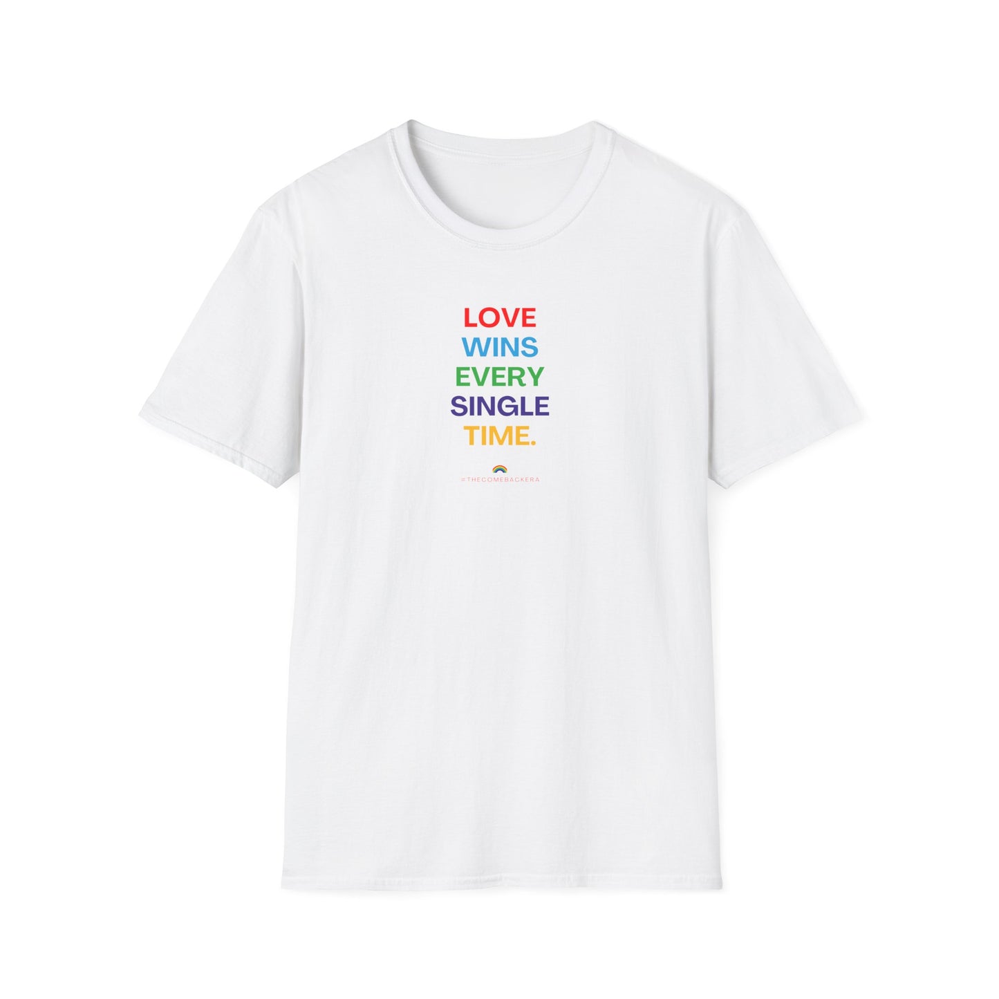 US Unisex Love Wins T-Shirt, Pride Apparel, LGBTQ+ Support Shirt, Casual Everyday Wear, Gift for Allies and Friends