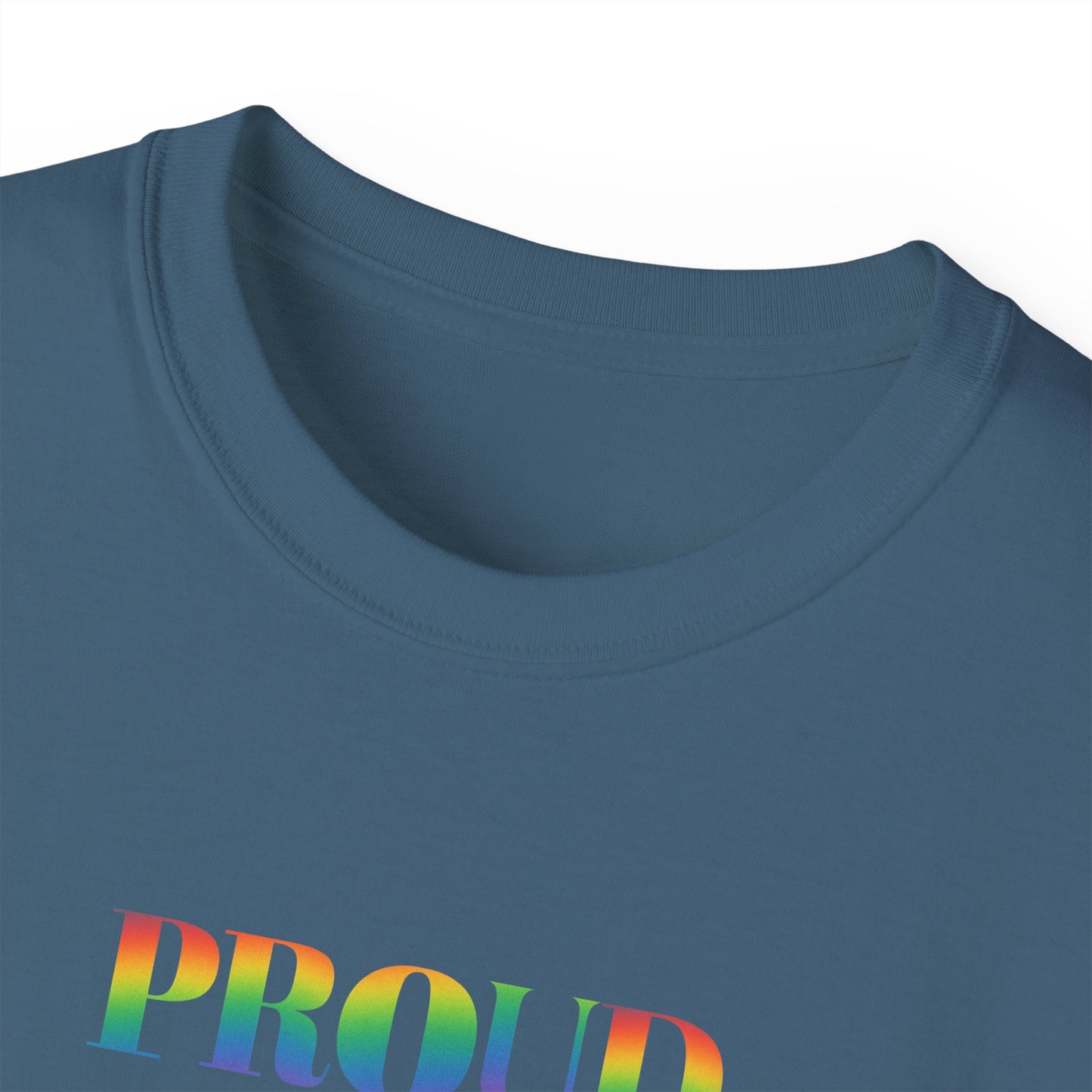 US Proud Ally T-Shirt, LGBTQ+ Pride Tee, Unisex Cotton Shirt, Supportive Apparel, Gift for Allies, Rainbow Design