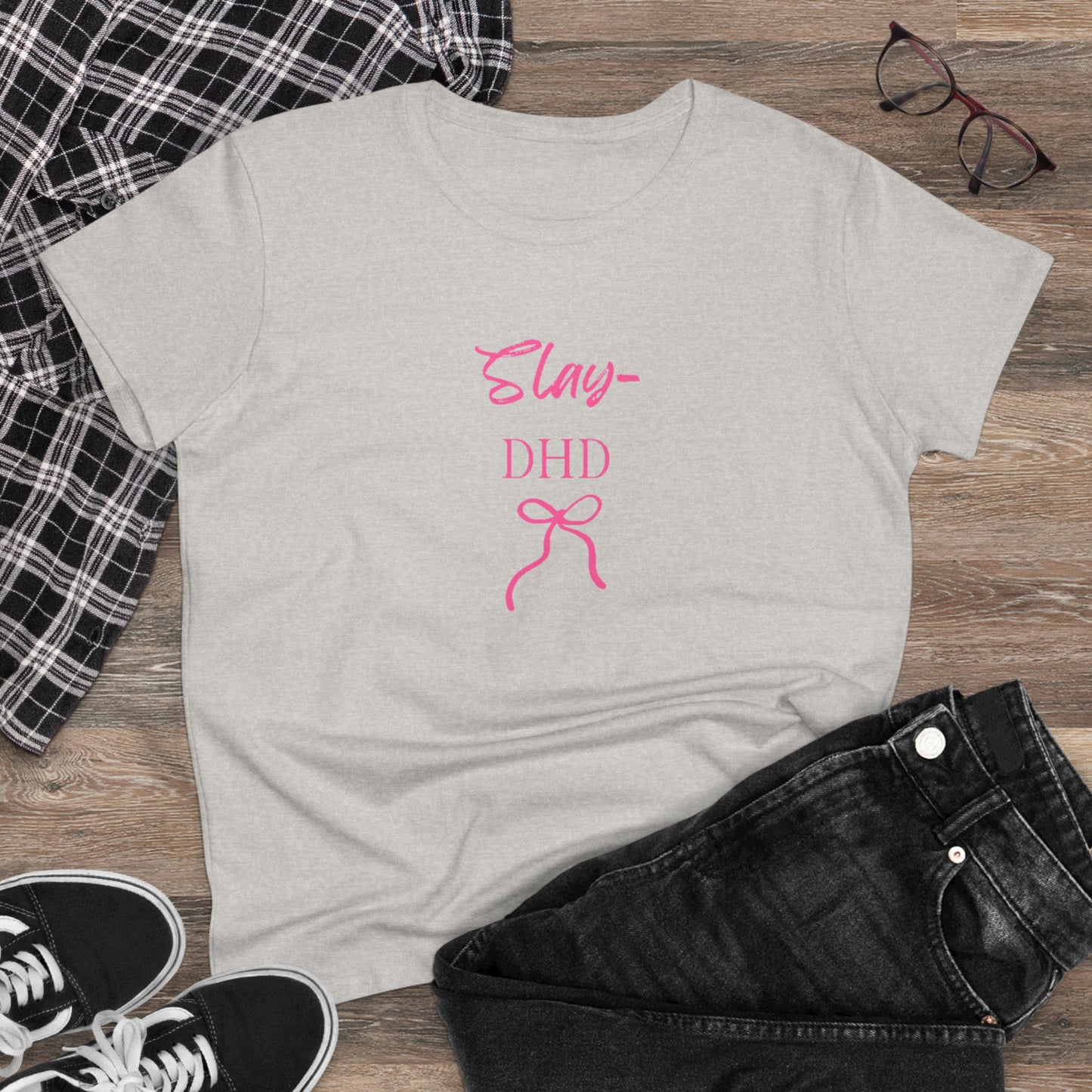 US Slay DHD Women's Tee, Casual Cotton Top, Trendy Graphic Shirt, Gifts for Her, Summer Fashion Style