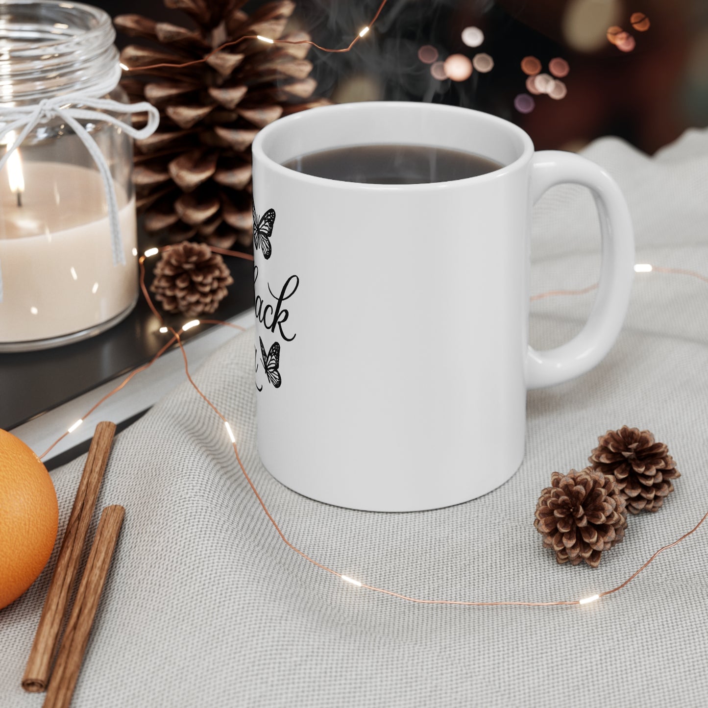 UK Ceramic Coffee Mug - The Comeback Era, Inspirational Mug, Gift for Coffee Lovers, Butterfly Design, Motivational Drinkware