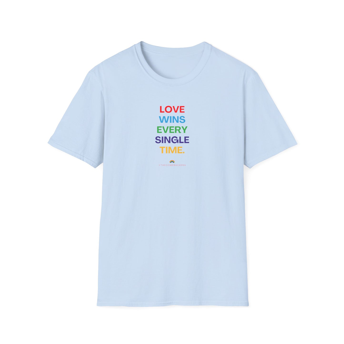 US Unisex Love Wins T-Shirt, Pride Apparel, LGBTQ+ Support Shirt, Casual Everyday Wear, Gift for Allies and Friends
