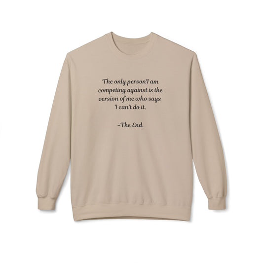 UK Motivational Crewneck Sweatshirt - Inspirational Gift for Friends, Cozy Apparel for Self-Care, Perfect for Birthdays, Affirmation Wear