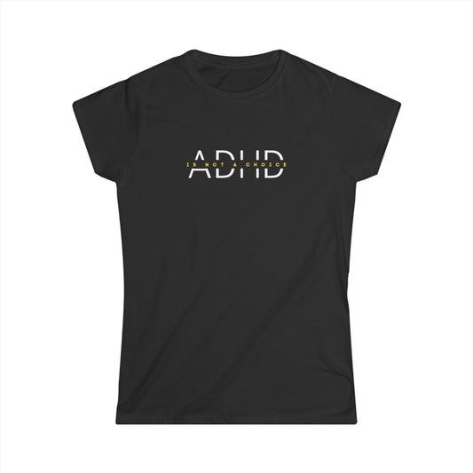 US ADHD Awareness Women's Softstyle Tee, Casual Tee, Mental Health Shirt, Gift for Teachers, Unique Women’s T-Shirt