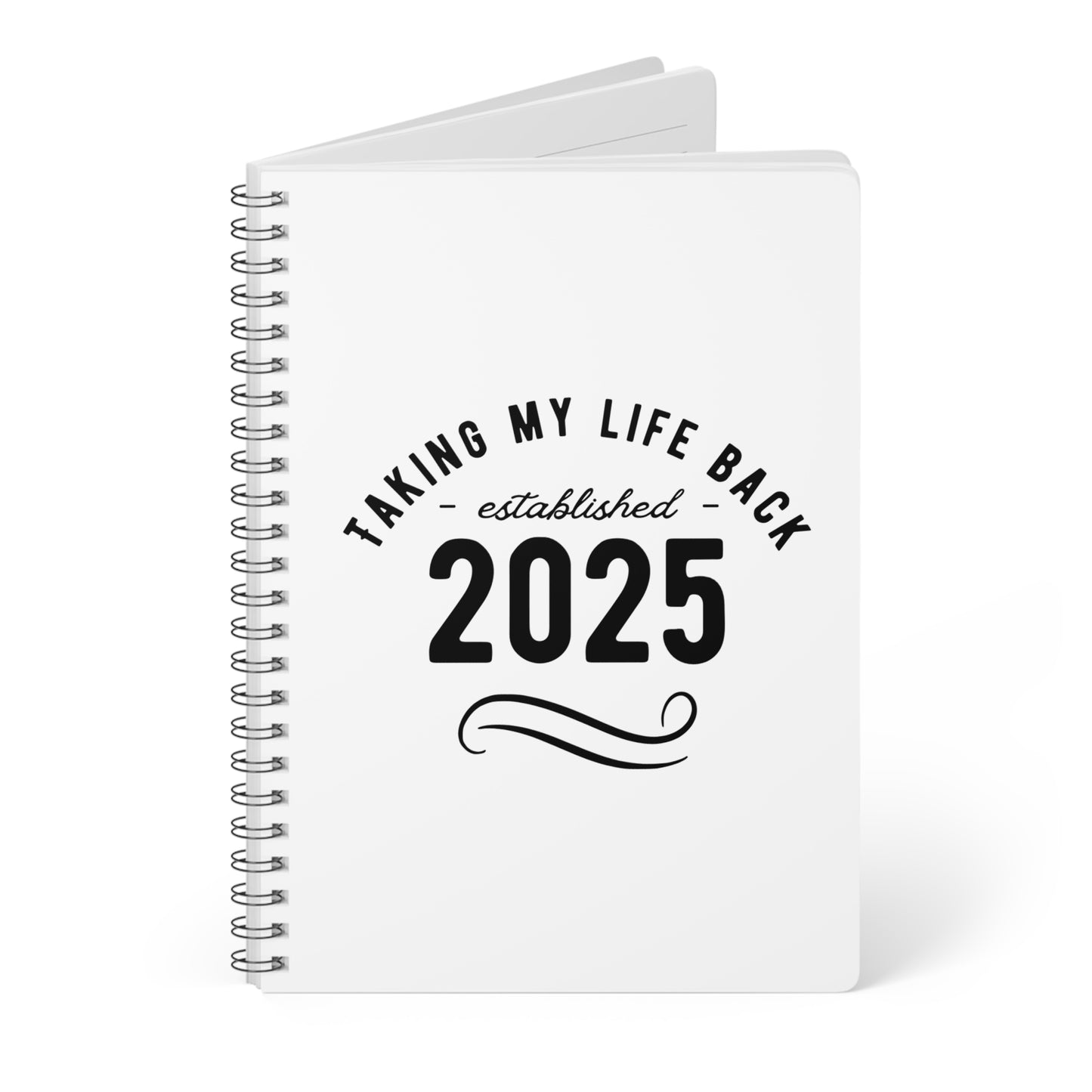 UK Inspirational A5 Wirobound Notebook | Journaling, Daily Planner, Goal Tracker, Gift for Students, 2025 Design
