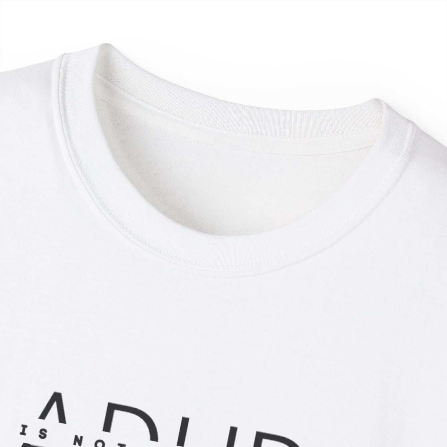 US ADHD is not a choice Unisex Cotton Tee, Funny Graphic T-Shirt, Casual Statement Shirt, Gift for Friends, Inspirational Apparel