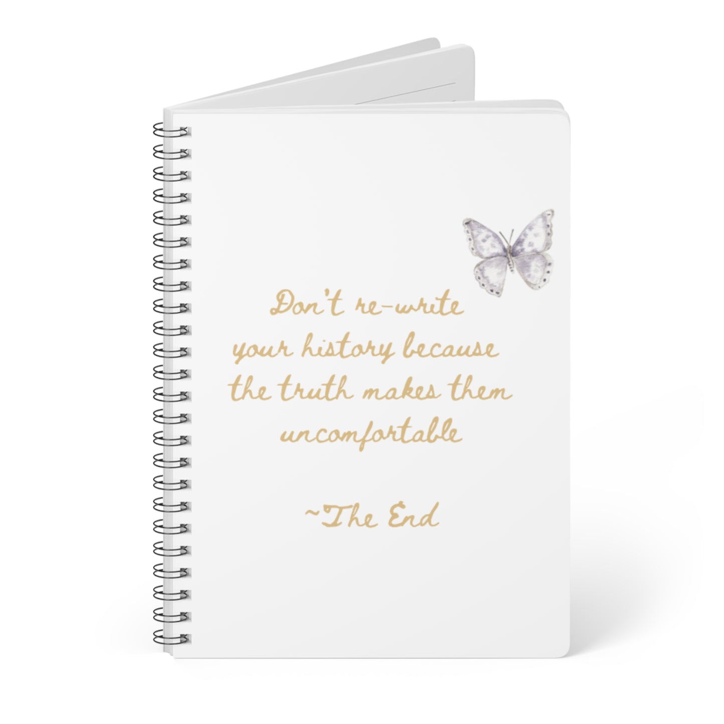 UK Inspirational Butterfly Notebook, Journal for Writing, Planner for Students, Gift for Writers, Motivational Gift, A5 Wirobound