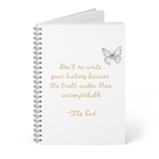 UK Inspirational Butterfly Notebook, Journal for Writing, Planner for Students, Gift for Writers, Motivational Gift, A5 Wirobound