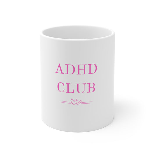UK ADHD Club Mug, Fun Coffee Cup, Gift for ADHD Awareness, Cute Tea Mug, Personalized Office Mug, Support ADHD Community