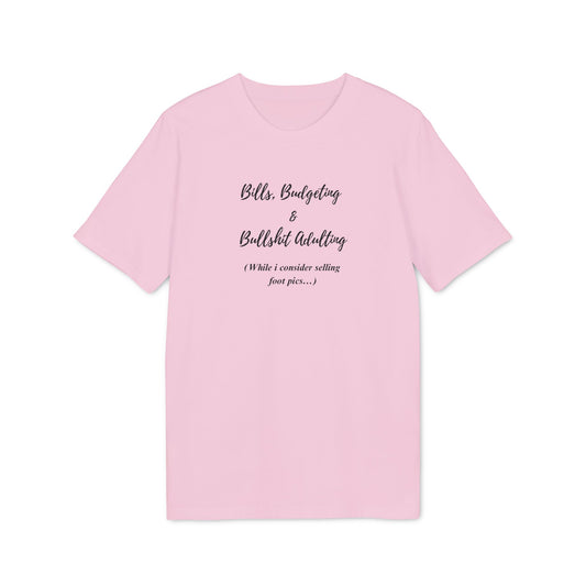 UK Adulting Humor Unisex T-Shirt - Funny Bills Budgeting Tee, Gift for Creators, Casual Wear, Motivational Shirt