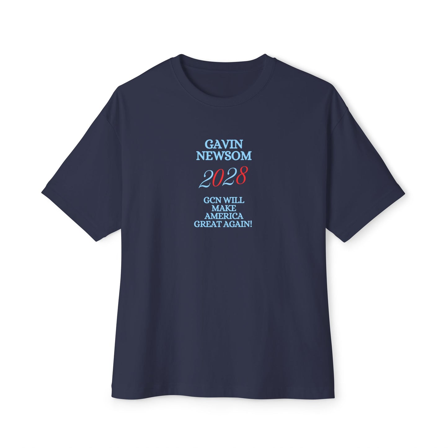 US Gavin Newsom 2028 Oversized Tee, Unisex Tee, Boxy Shirt, Political Campaign Merchandise, Casual Wear, Gift for Supporters