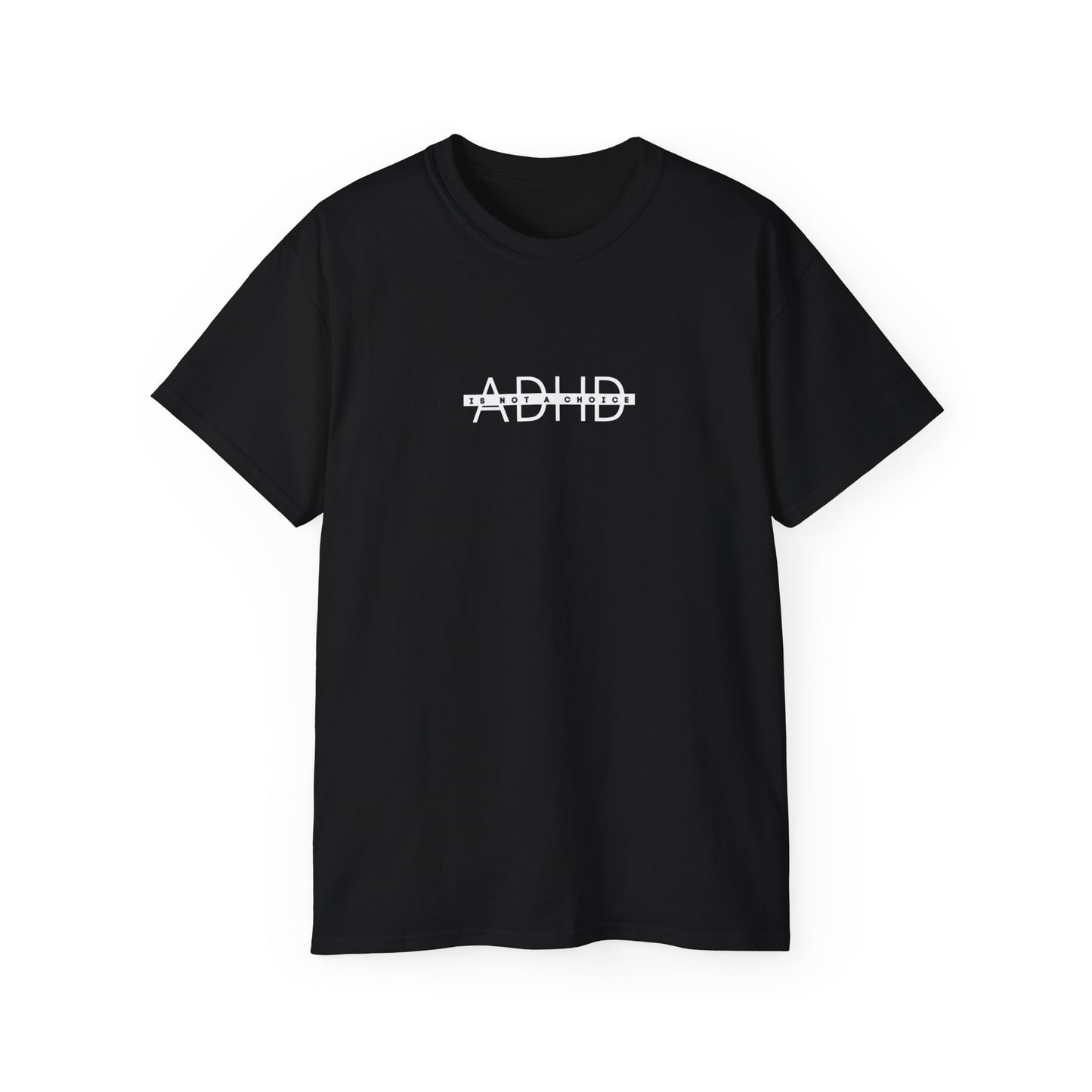 US ADHD Awareness Unisex Ultra Cotton Tee, Funny T-Shirt for Support, Gift for Mental Health Advocacy, Casual Everyday Wear