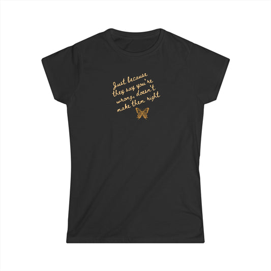 UK Empowering Women's Softstyle Tee - Quote Tee, Inspirational Shirt, Feminist Apparel, Gift for Her, Everyday Wear