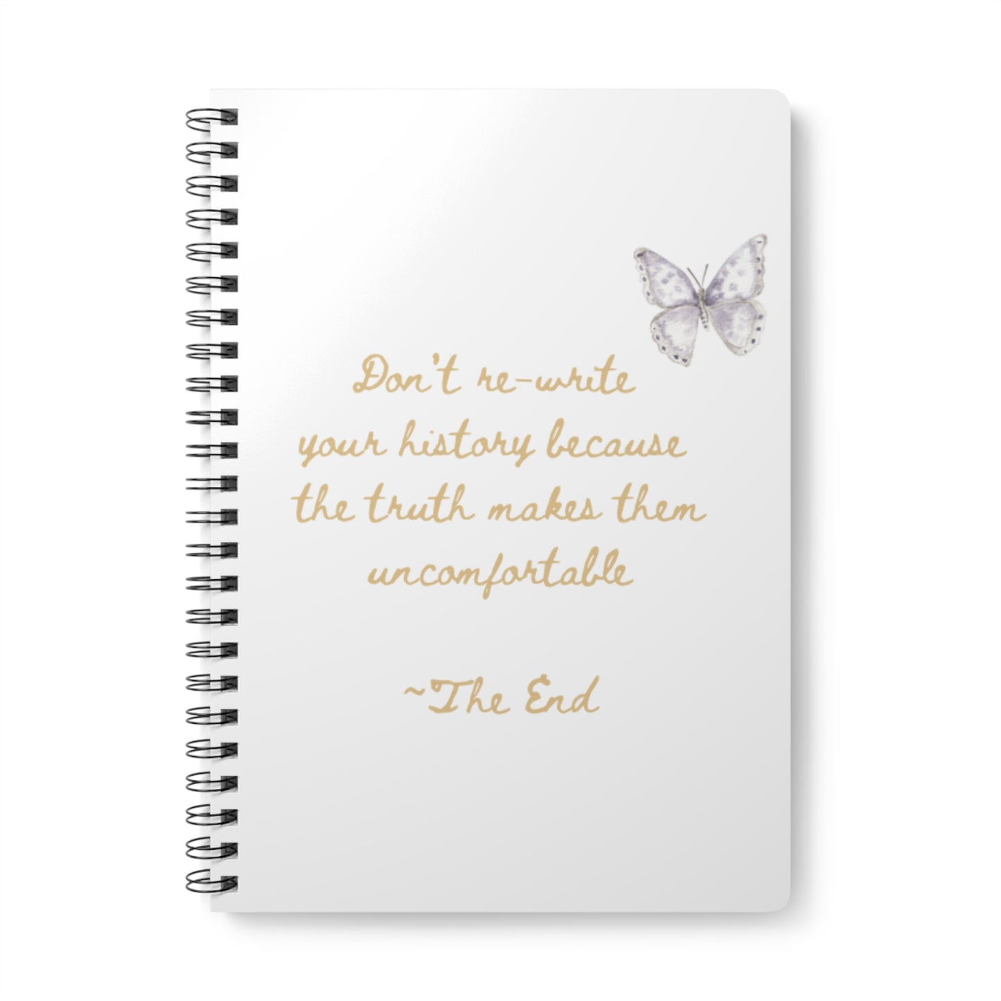 UK Inspirational Butterfly Notebook, Journal for Writing, Planner for Students, Gift for Writers, Motivational Gift, A5 Wirobound