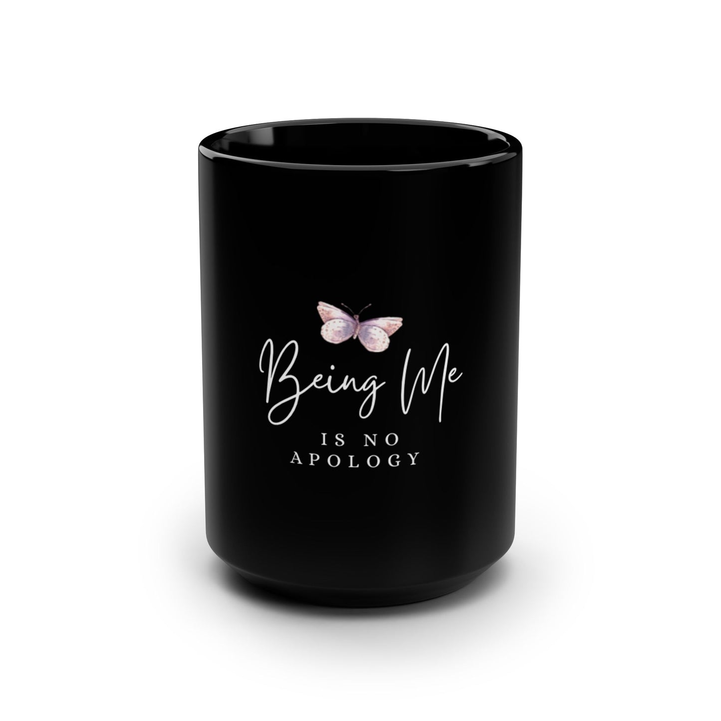 UK Being Me Black Mug, 15oz