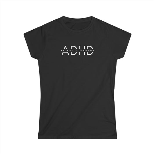 US ADHD Awareness Women's Softstyle Tee | Mindfulness Shirt, Thoughtful Gift, Mental Health Awareness, Casual Wear, Summer Outfit