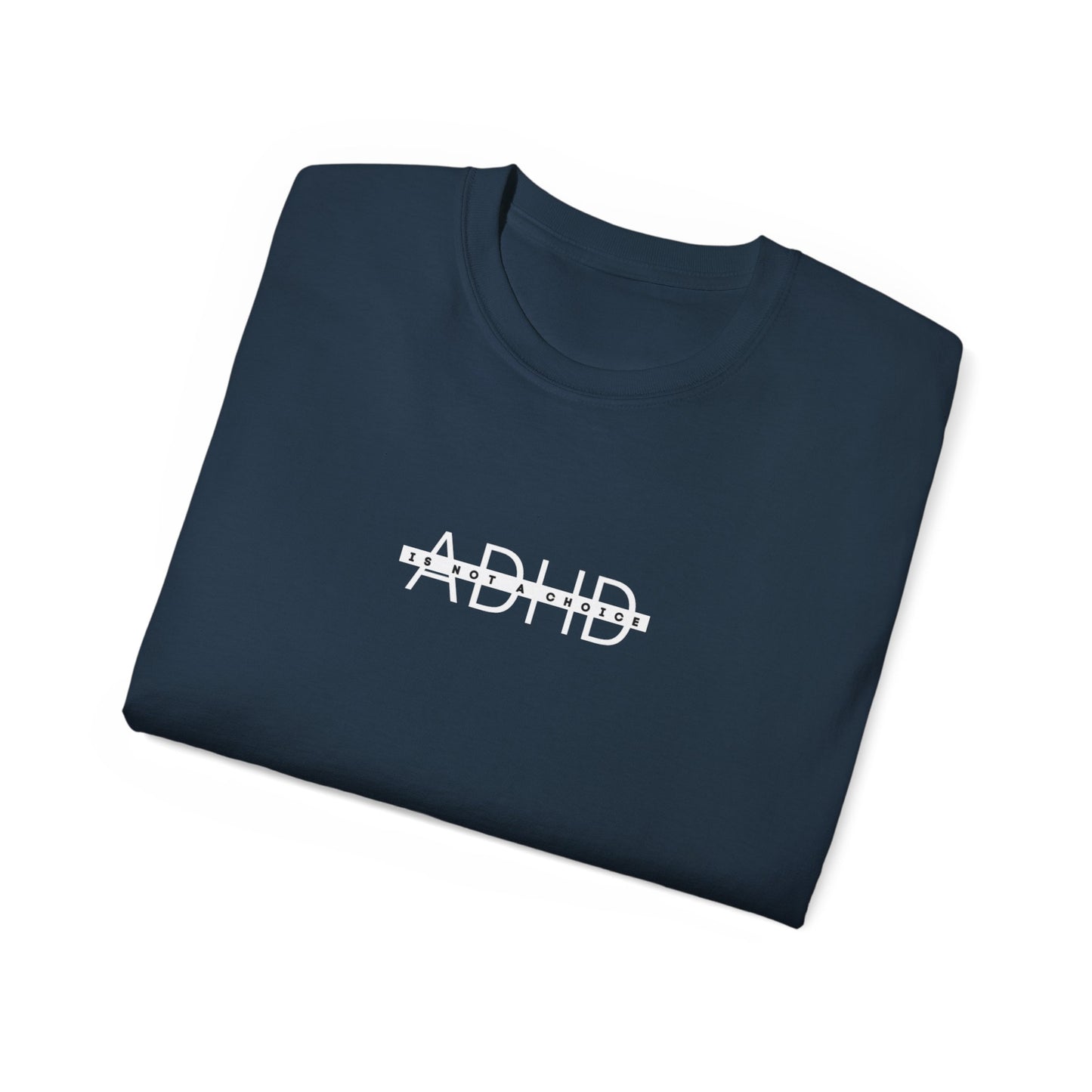 US ADHD Awareness Unisex Ultra Cotton Tee, Funny T-Shirt for Support, Gift for Mental Health Advocacy, Casual Everyday Wear