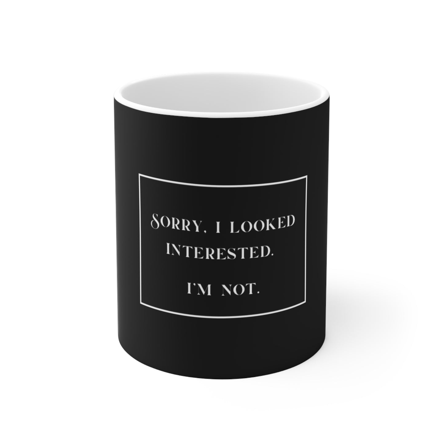 UK Ceramic Coffee Mug - Funny Quote Cup, Gift for Coffee Lovers, Black and White Coffee Mug, 11oz & 15oz, Perfect for Birthdays & Holidays