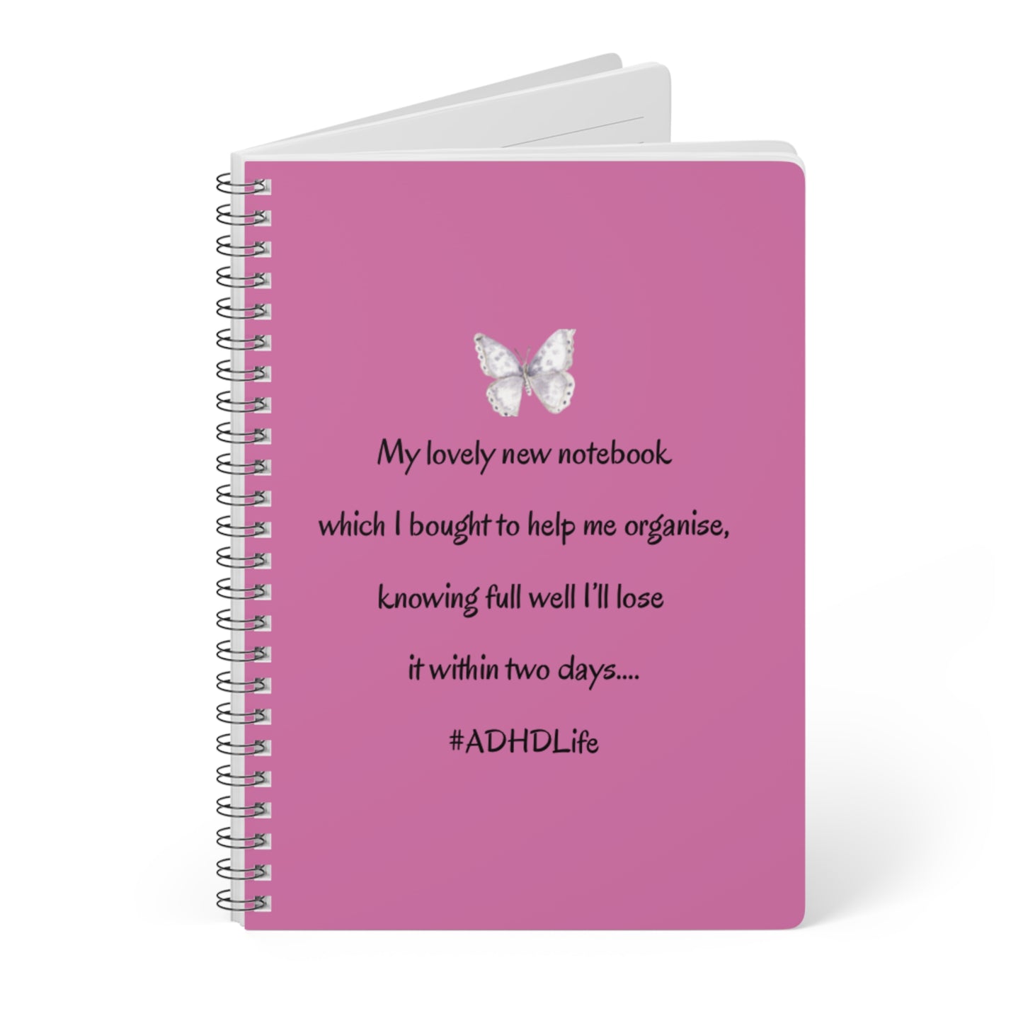 UK Fun ADHD Notebook, A5