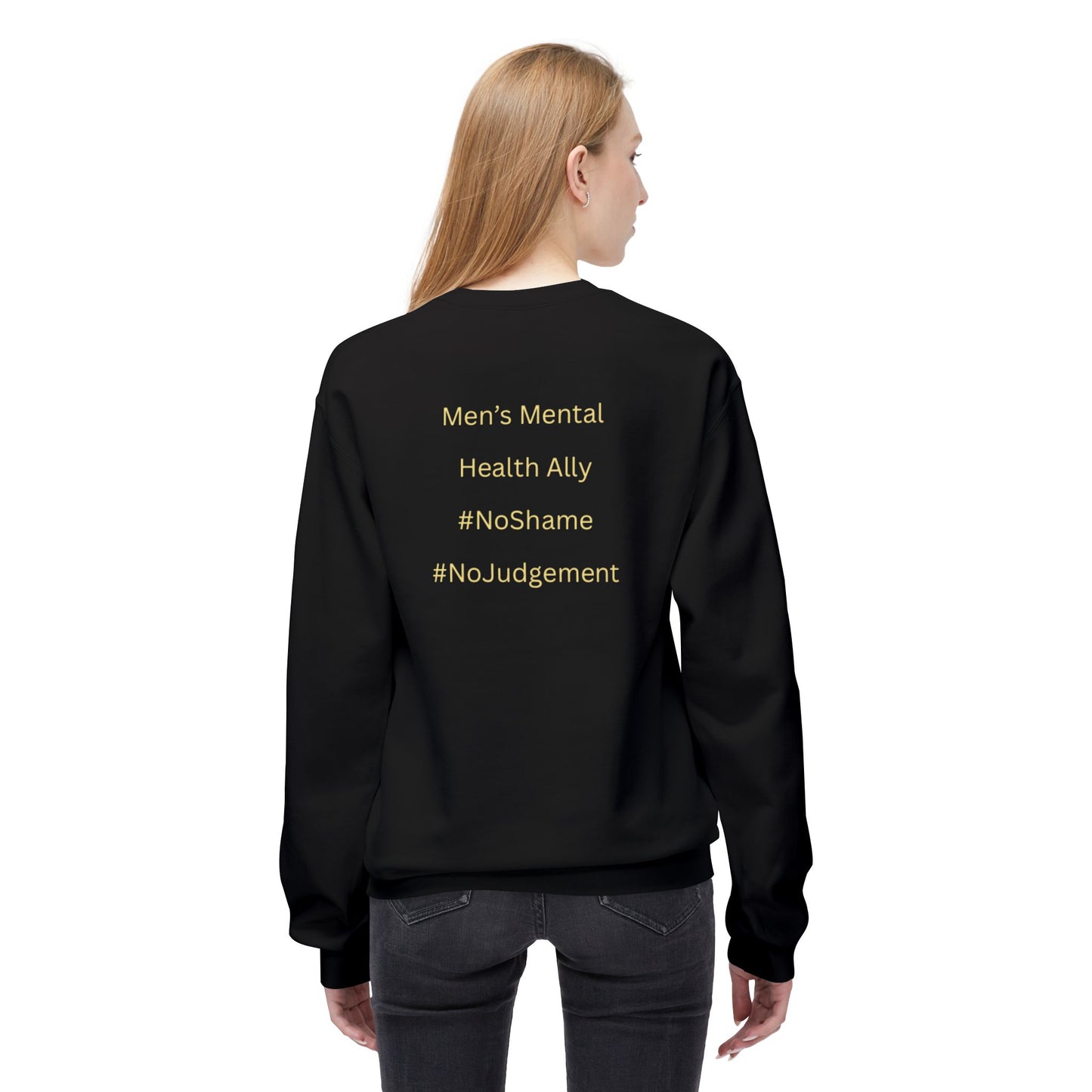 UK Men's Mental Health Matters Sweatshirt - Unisex Fleece Crewneck, Awareness Apparel, Empowerment Gift, Conversation Starter, Comfort Wear