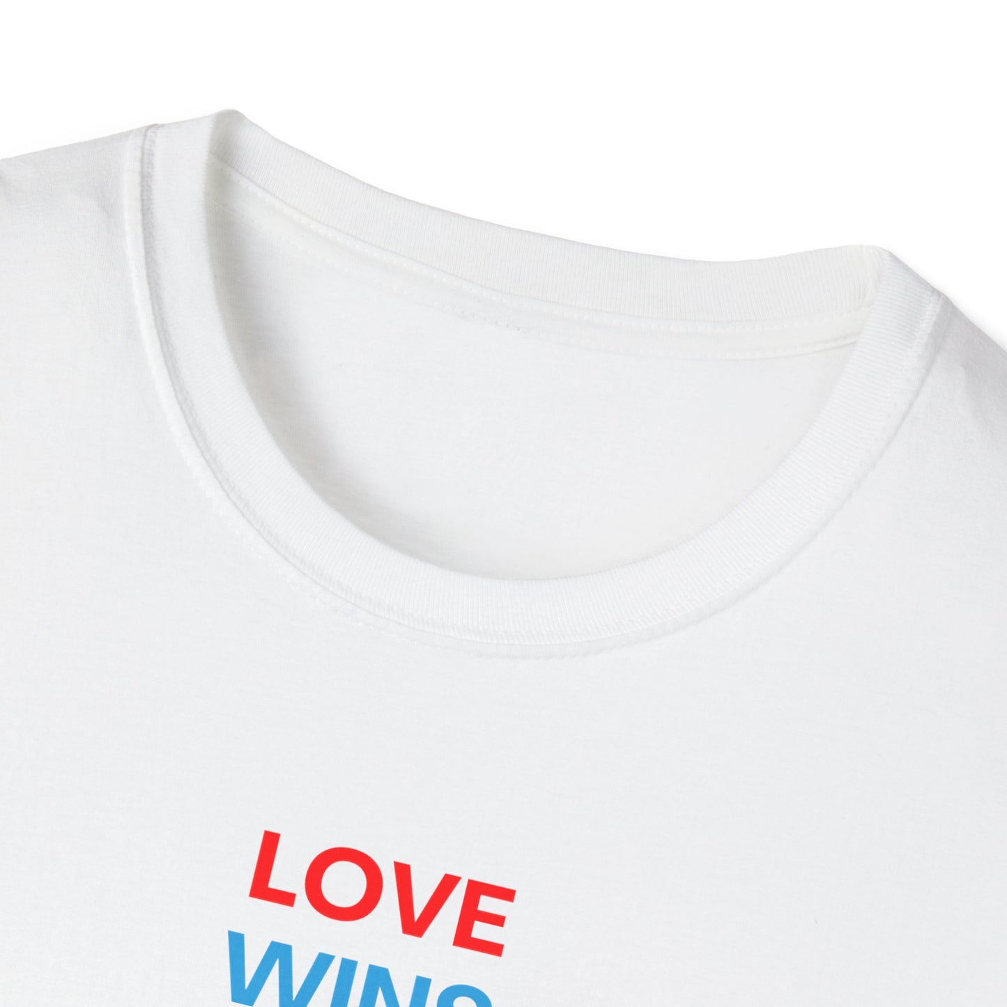 US Unisex Love Wins T-Shirt, Pride Apparel, LGBTQ+ Support Shirt, Casual Everyday Wear, Gift for Allies and Friends