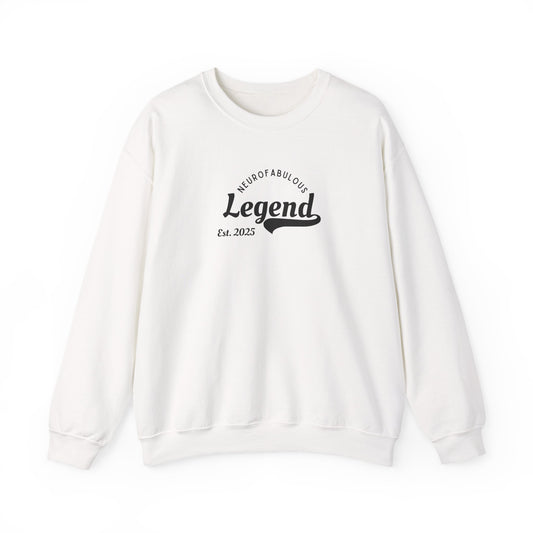 UK Neurofabulous Legend Sweatshirt - Cozy Gift for Creatives, Unisex Crewneck, Birthday or Holiday Wear, Everyday Comfort