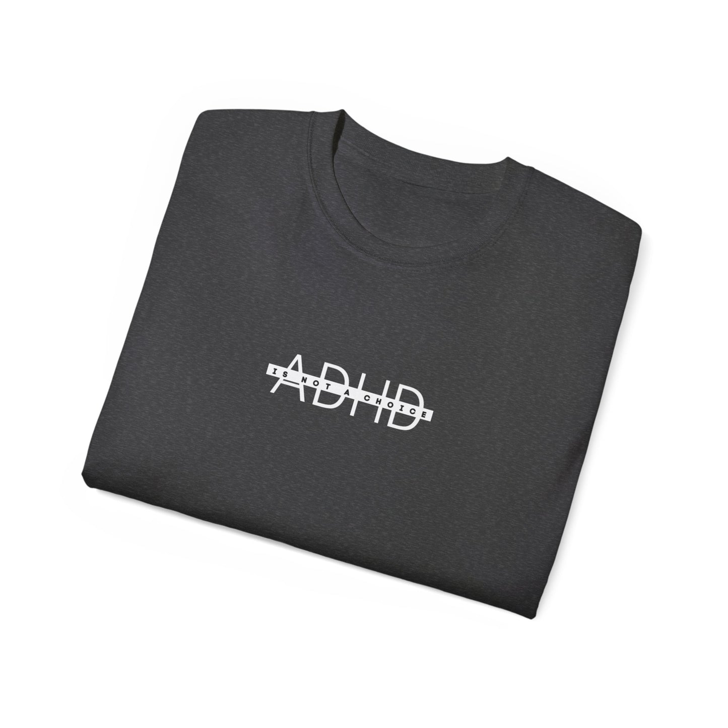 US ADHD Awareness Unisex Ultra Cotton Tee, Funny T-Shirt for Support, Gift for Mental Health Advocacy, Casual Everyday Wear