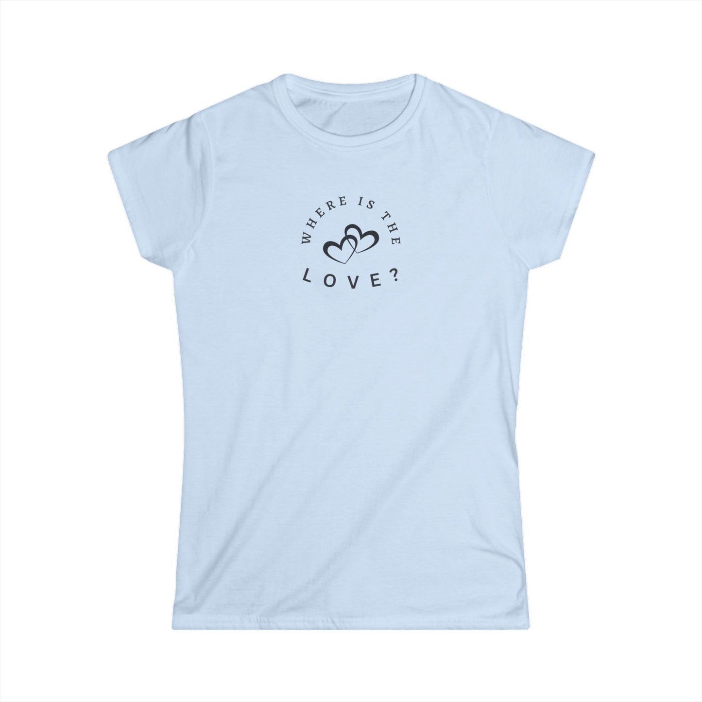 UK Women's Love Inquiry Tee - Softstyle Shirt, Gift for Her, Valentine’s Day Present, Casual Wear, Heartfelt Apparel