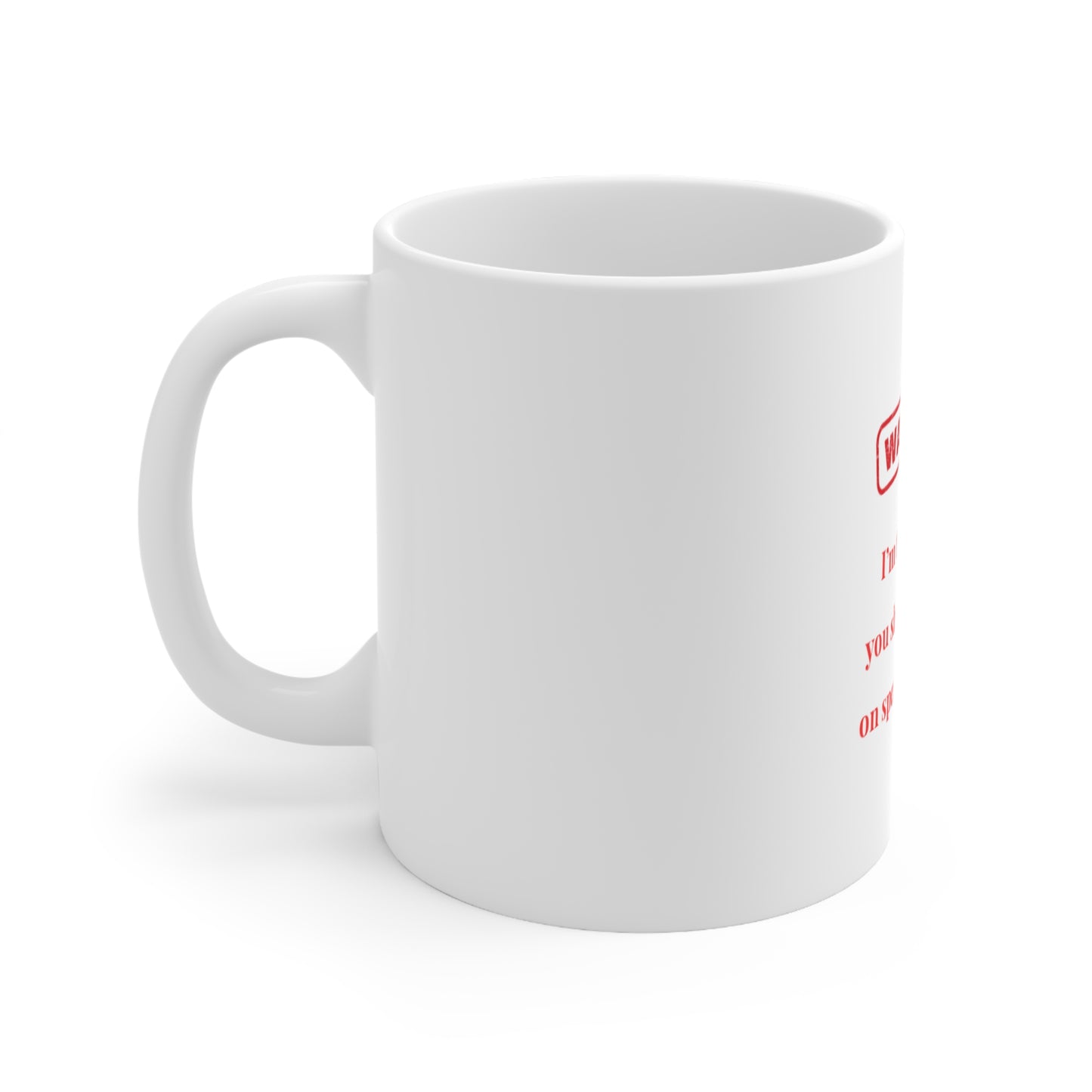 UK Warning Speaker Phone Ceramic Coffee Cups - Funny Gift for Friends, Mug for Home, Office, Birthdays, Holiday Gift Ideas