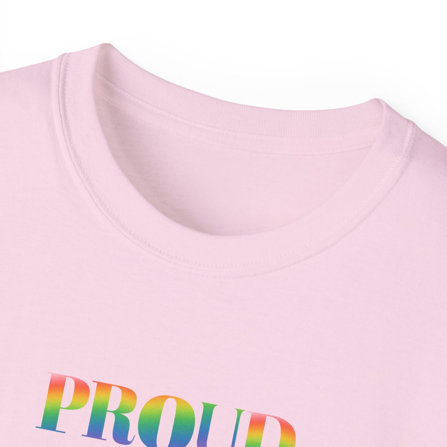 US Proud Ally T-Shirt, LGBTQ+ Pride Tee, Unisex Cotton Shirt, Supportive Apparel, Gift for Allies, Rainbow Design
