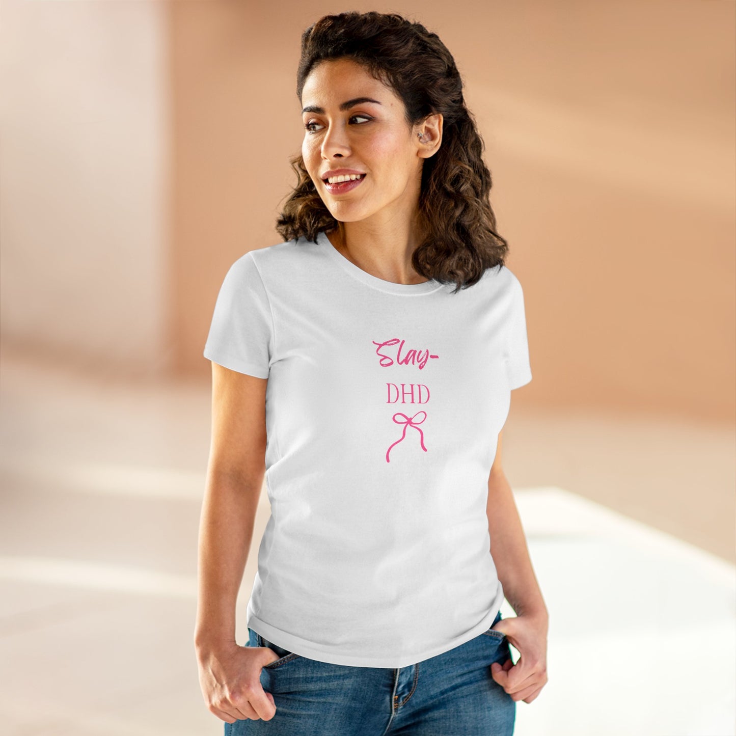 US Slay DHD Women's Tee, Casual Cotton Top, Trendy Graphic Shirt, Gifts for Her, Summer Fashion Style