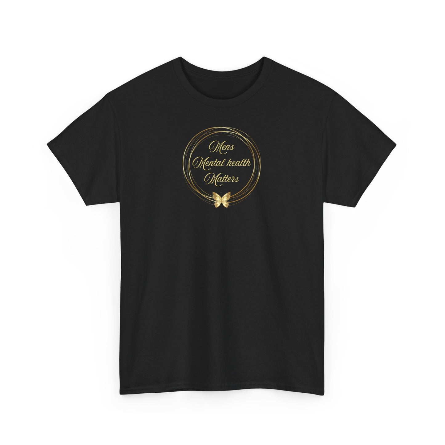 UK Butterfly Quote Cotton Tee - Unisex Heavy Cotton T-Shirt, Casual Wear, Gift for Her, Motivational Shirt, Comfortable Everyday Apparel