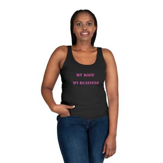 UK Empowering Women's Tank Top - My Body My Business, Summer Wear, Fitness Apparel, Body Positivity, Gift Idea